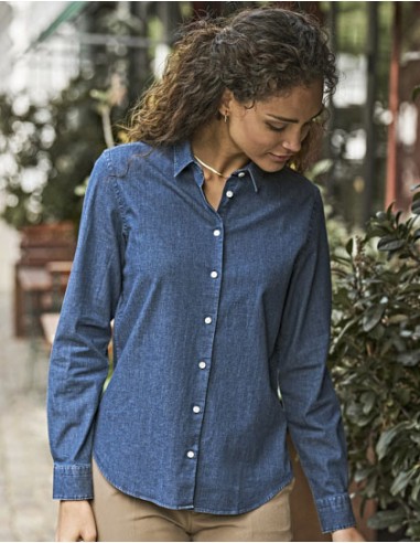 TEE-4005-Womens Denim shirt